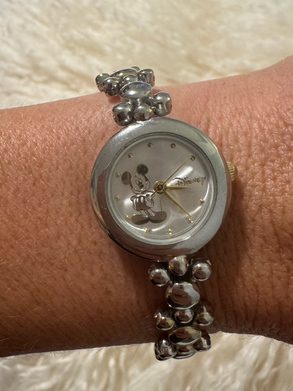 Mickey Mouse Women's Two-Tone Link Bracelet Watch